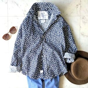 Frank & Eileen | Barry Cotton Whale Print Buttondown